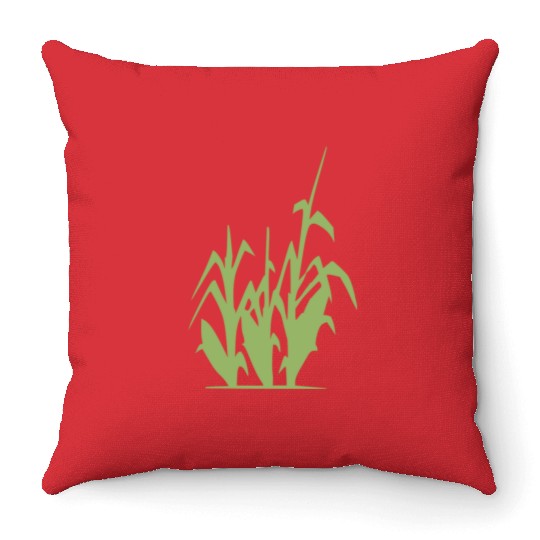 mais corn maize getreide veggie gemuese vegetables Throw Pillows