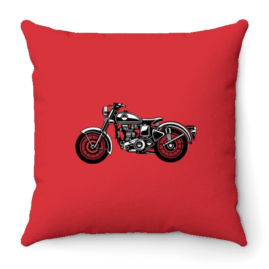 Motorcycle Throw Pillows