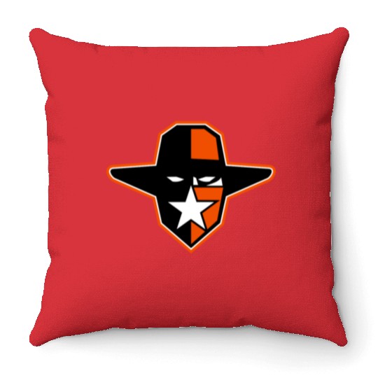 Cowboy Outlaw Star Icon Throw Pillows
