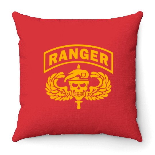 US Army Ranger Skull Throw Pillows