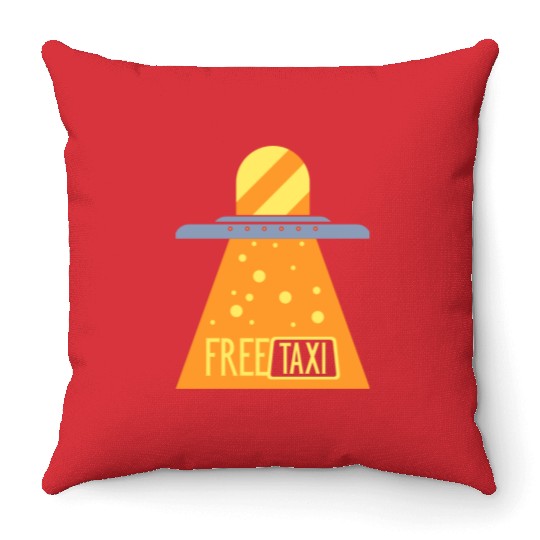 free taxi Throw Pillows.