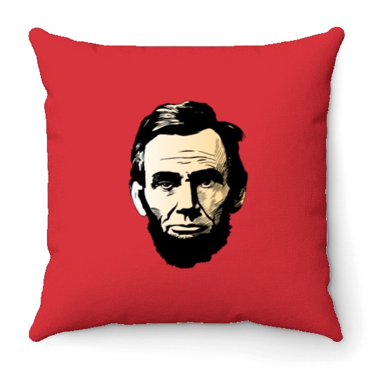 Abraham lincoln Throw Pillows