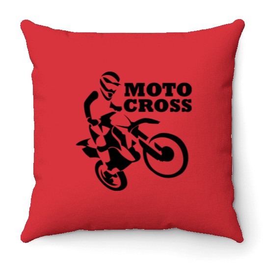 Motocross Throw Pillows