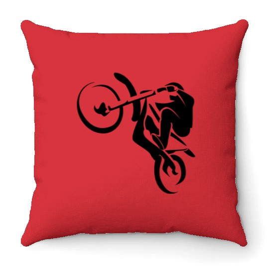 Motocross Throw Pillows