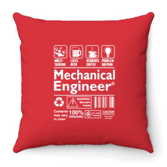 Mechanic Engineer Throw Pillows