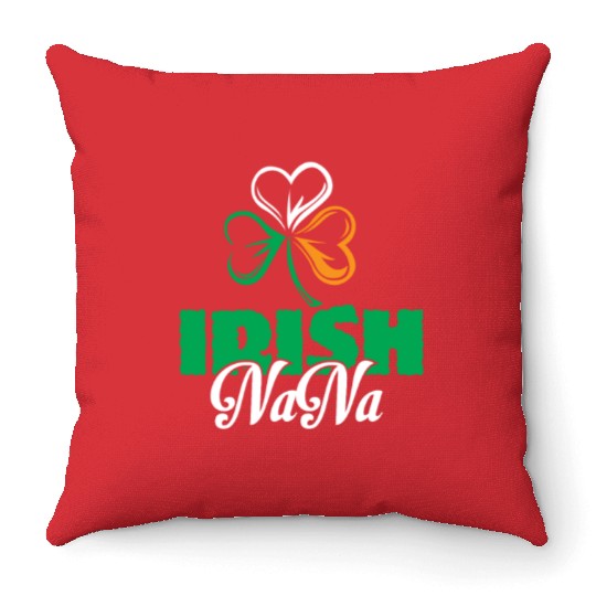 Irish Nana Shamrock Clover - Cute Irish Throw Pillows