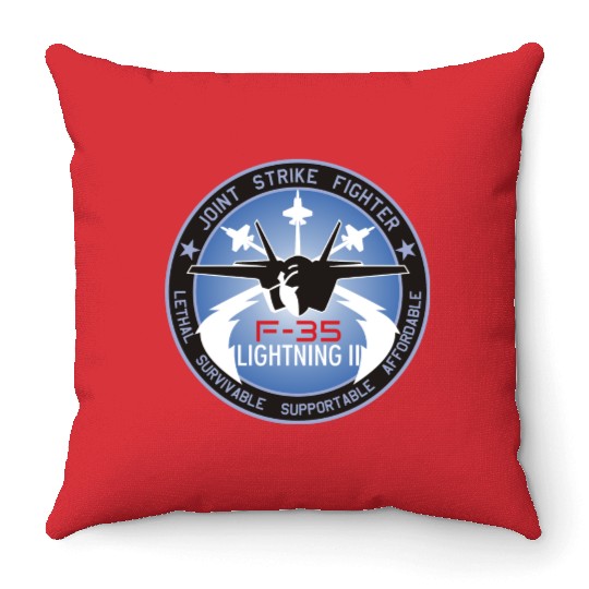 F-35 Lightning II Throw Pillows