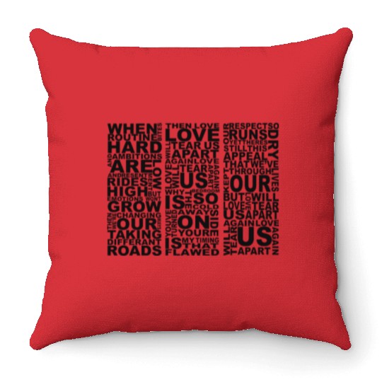 Joy Division Love Will Tear Us Apart Lyrics Throw Pillows