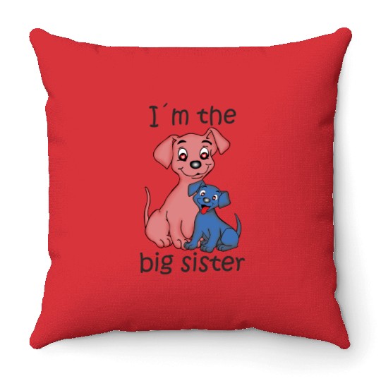 I'm the Big Sister Throw Pillows
