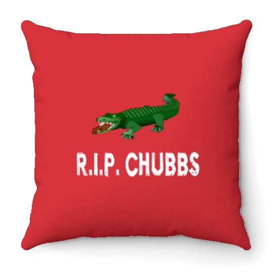 R.I.P. Chubbs - Happy Gilmore Throw Pillows
