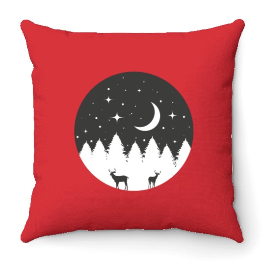 Starry night Throw Pillows