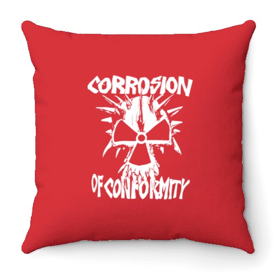 Corrosion Of Conformity Old School Logo Throw Pillows