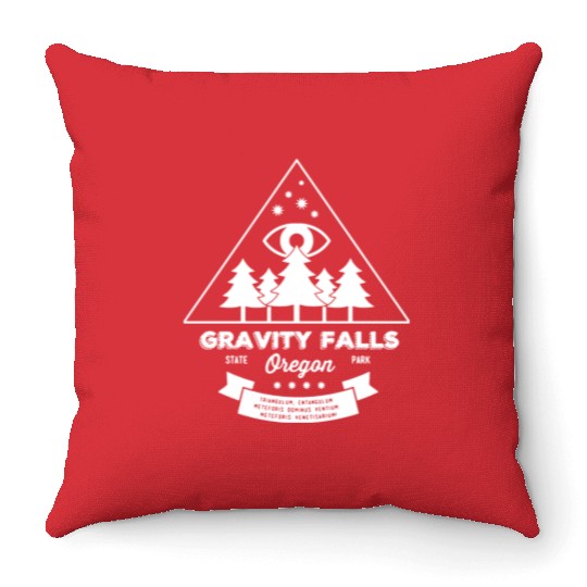 Visit Gravity Falls Throw Pillows