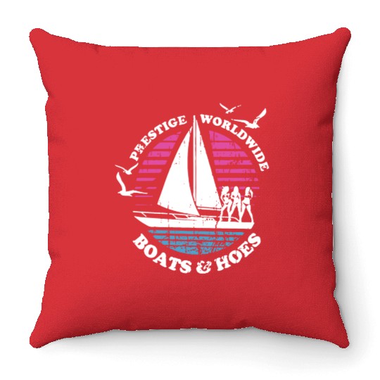 Boats N Hoes Step Brothers Huff Doback Anchor Throw Pillows