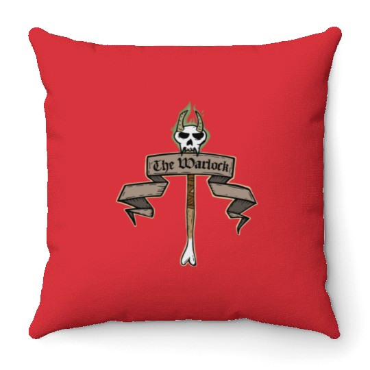 The Warlock Throw Pillows