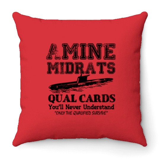 Submarine Throw Pillows - Navy Submarine Throw Pillows