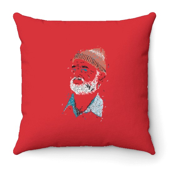 Zissou of Fish Throw Pillows