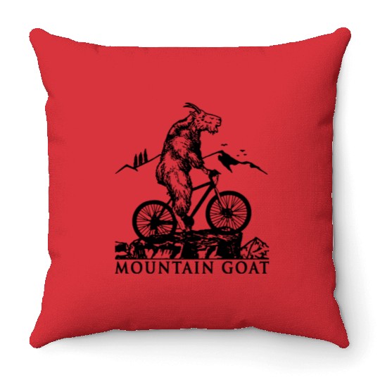 Mountain Bike Throw Pillows Mountain Goat Throw Pillows Cool