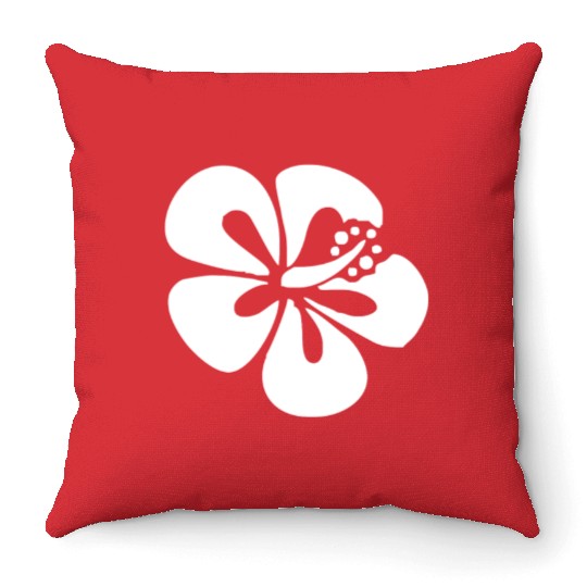 Hawaiian Hibiscus Flower Sticker Vinyl Decal Car W Throw Pillows