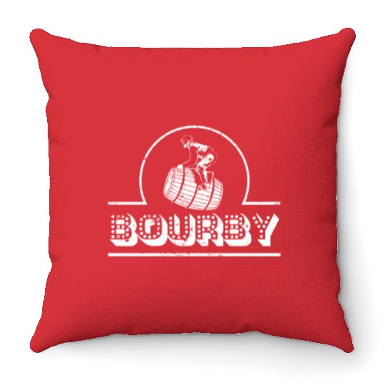 Commemorative Derby Throw Pillows Funny Derby Horse Throw Pillows Bourby Jockey Barrel Throw Pillows Bourbon Kentucky Throw Pillows