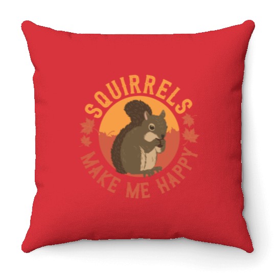 Squirrel Throw Pillows