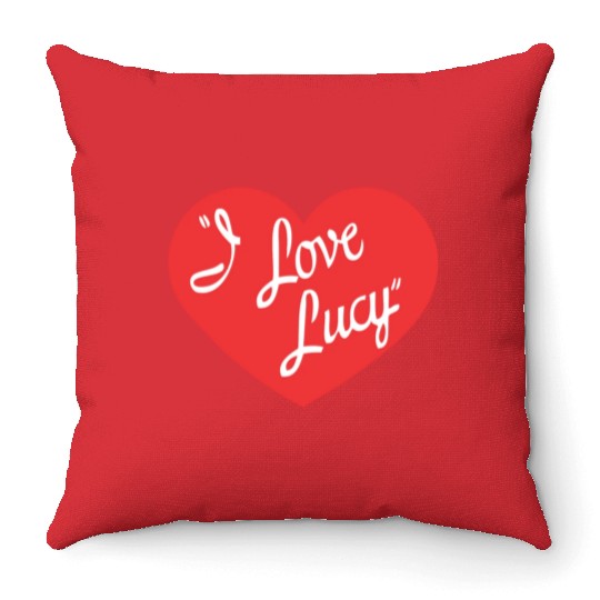 I Love Lucy Throw Pillows