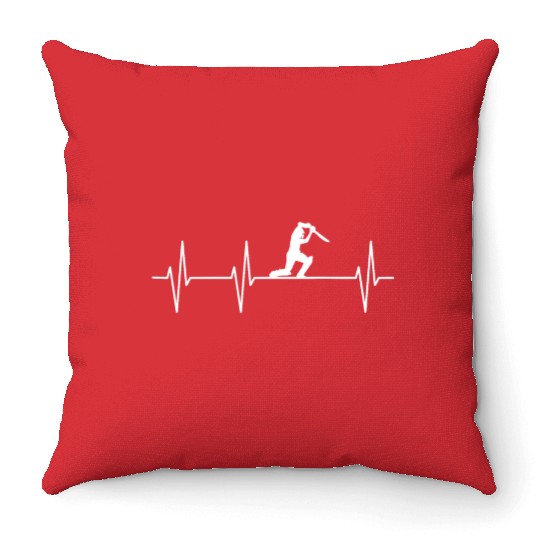 Cricket Heartbeat Throw Pillows