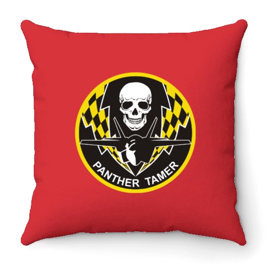 F-35 Panther Tamer Throw Pillows