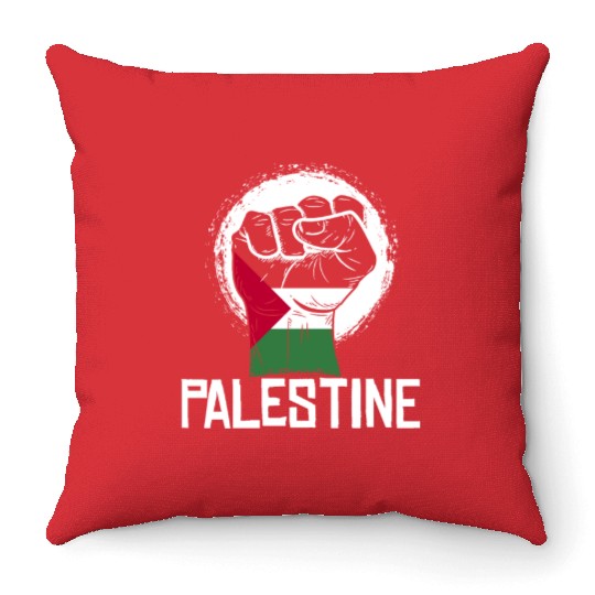 Palestine Fist Throw Pillows