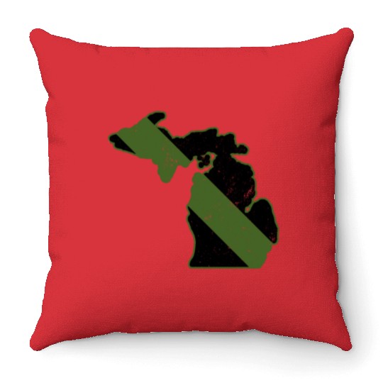 Game Warden CBP Michigan Border Patrol Park Ranger Throw Pillows