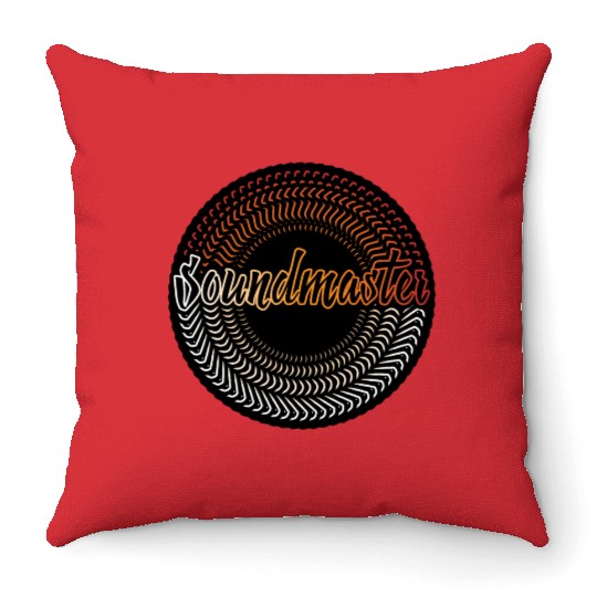 DJ sound engineer musician Soundmaster Throw Pillows