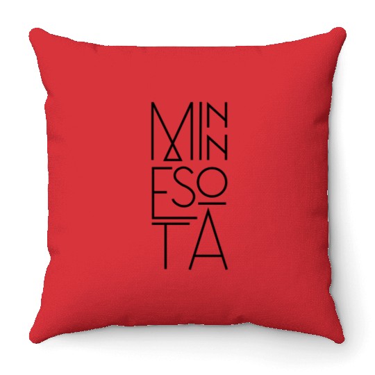 MN Type Women s Minnesota Throw Pillows