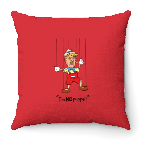 Pinocchio Trump Throw Pillows