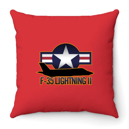 F-35 Lightning II Throw Pillows