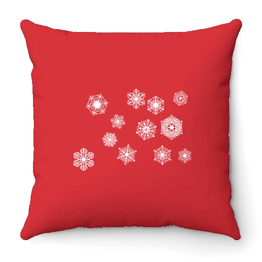 Snowflakes Throw Pillows