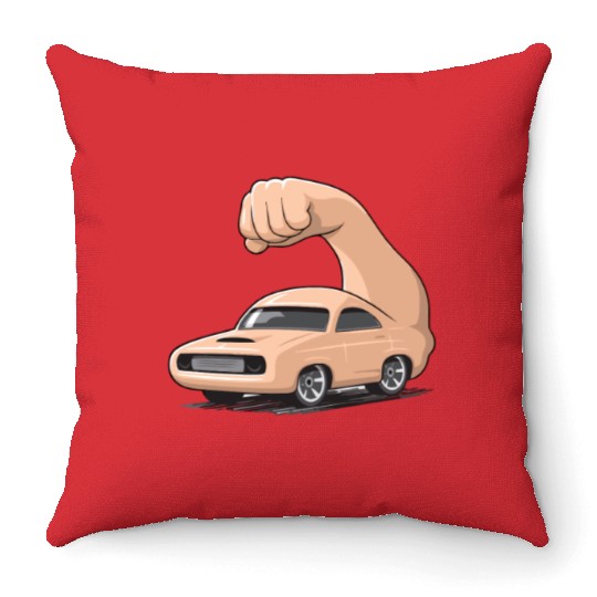 Muscle Car Throw Pillows