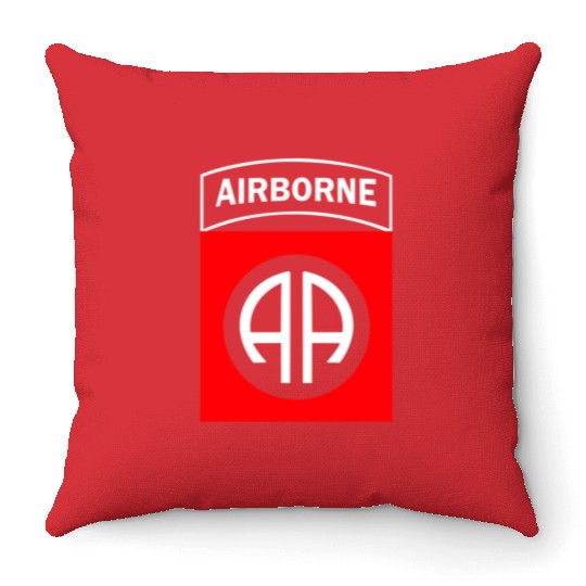 82ND AIRBORNE us army airborne ranger Throw Pillows