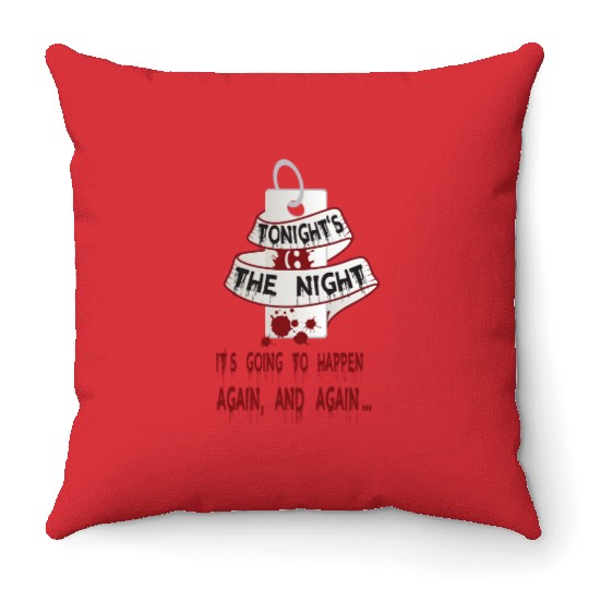 Dexter Blood Night Throw Pillows