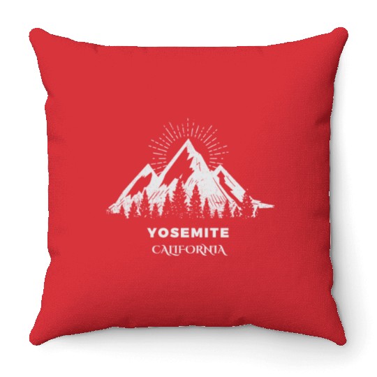 Yosemite National Park Throw Pillows