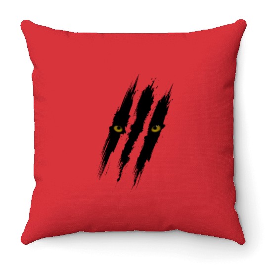 Black Panther Scratch Throw Pillows