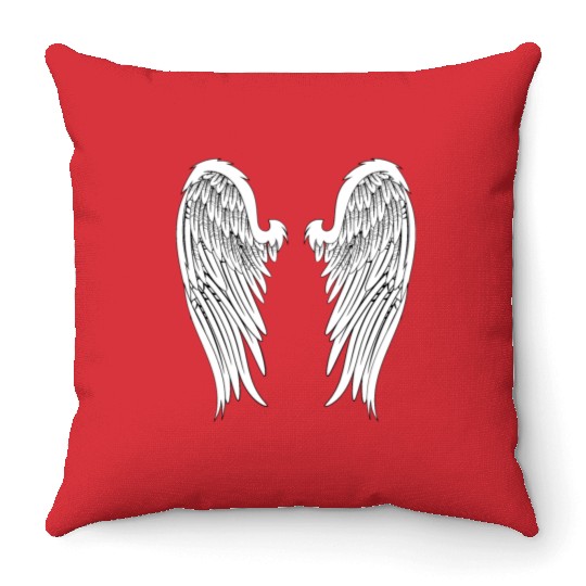 Angel Wings Throw Pillows