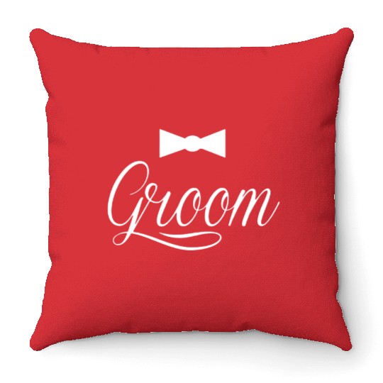 groom Bachelor Party groom gift Wedding groomsmen Throw Pillows
