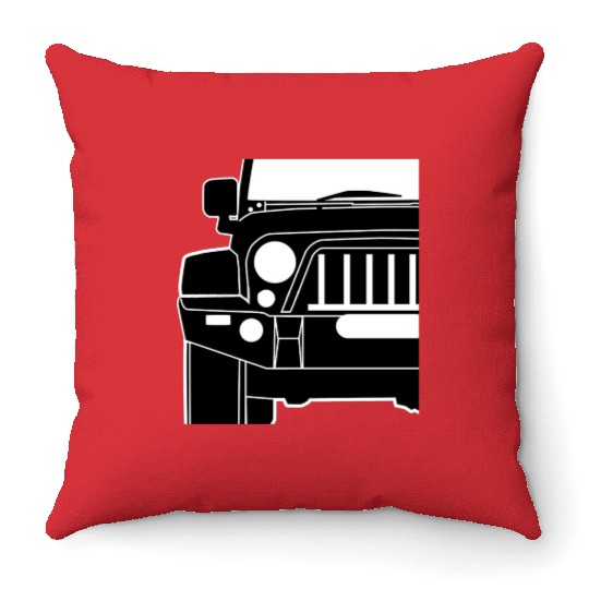 jeep wrang Throw Pillows