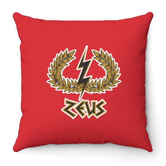 Zeus Throw Pillows Greek Mythology Throw Pillows Gift Throw Pillows