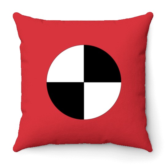 Crash Test Dummy Logo Throw Pillows