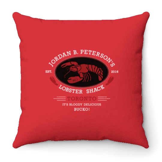 Jordan Peterson - Lobster Shack Bucko Throw Pillows