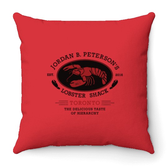 Jordan Peterson - Lobster Shack Hierarchy Throw Pillows