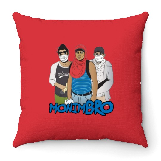 Monimbo Indigenous people of Nicaragua Throw Pillows