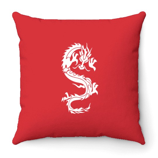 CHINESE DRAGON MMA Throw Pillows