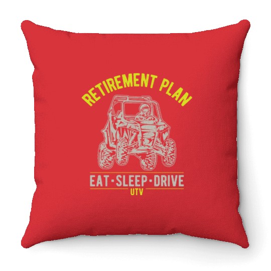 UTV SxS Retirement Plan Throw Pillows